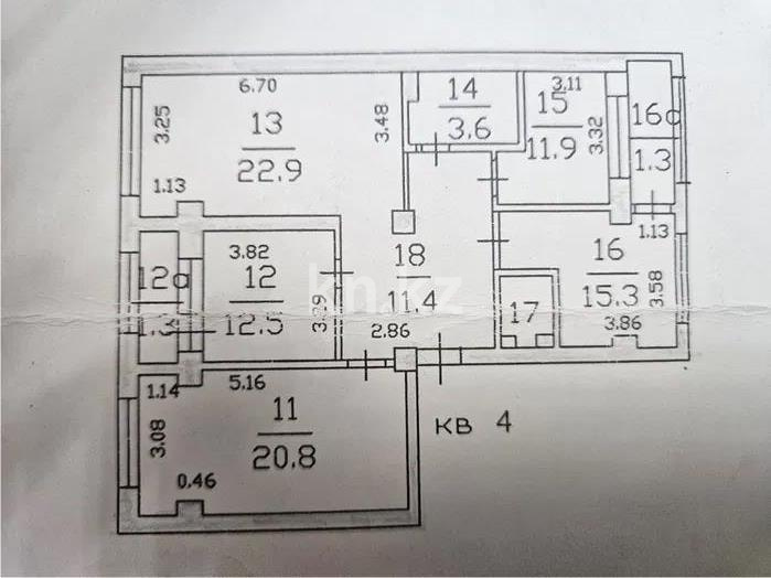 Продажа 4-комнатной квартиры, 103 м², ул. Вахтангова, дом  17а в Алматы
