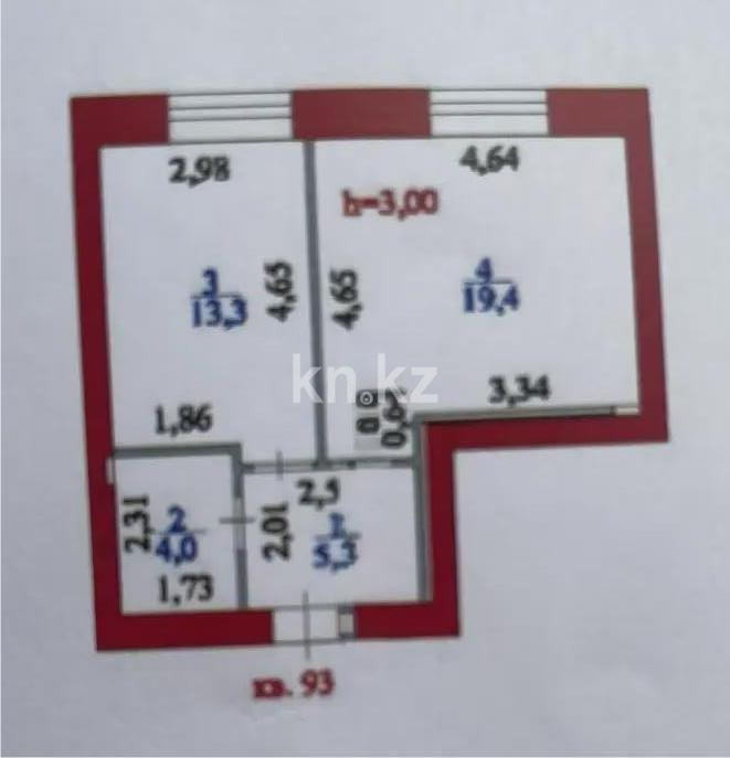 Продажа 2-комнатной квартиры, 42 м², ул. Е-15, дом  13/1 в Астане - фото 4