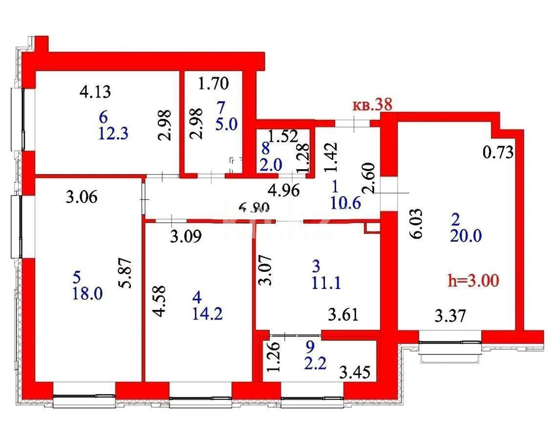Продажа 4-комнатной квартиры, 95 м² в Астане - фото 5