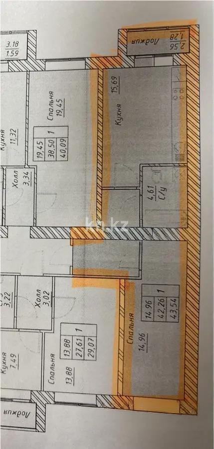 Продажа 1-комнатной квартиры, 43.54 м² в Астане - фото 4