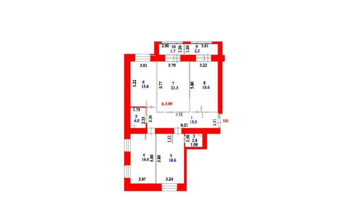 Продажа 4-комнатной квартиры, 116.8 м², пр. Улы Дала, дом  33/1 в Астане - фото 8