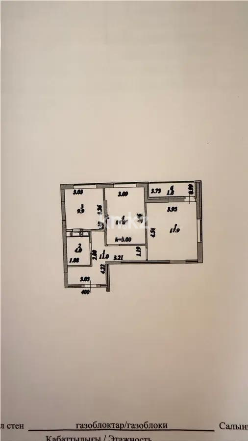 Продажа 2-комнатной квартиры, 58.2 м², ул. А-91, дом  17 стр в Астане