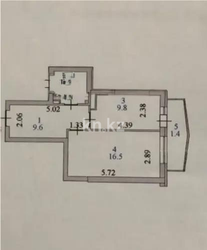 Продажа 1-комнатной квартиры, 41.6 м² в Астане - фото 5