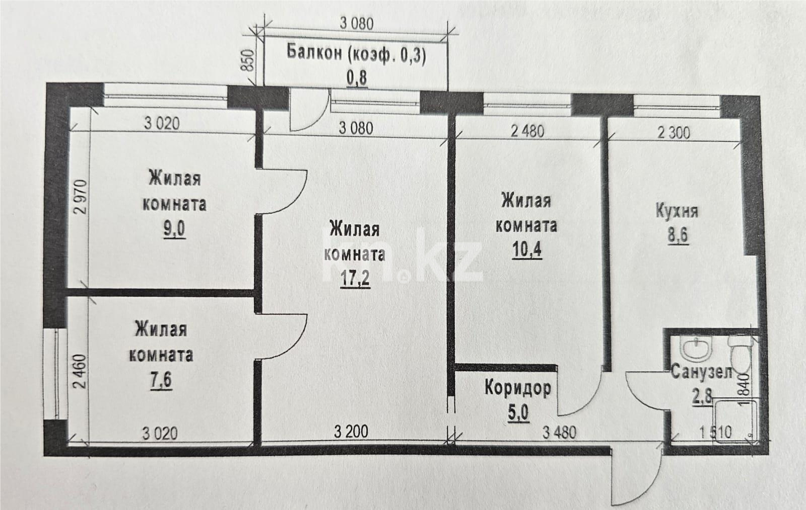 Продажа 4-комнатной квартиры, 60 м² в Темиртау - фото 10