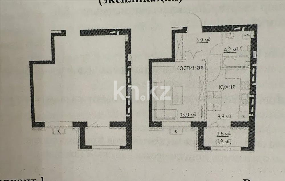 Продажа 1-комнатной квартиры, 38 м², 067 учетный квартал, дом  464/4 в Караганде