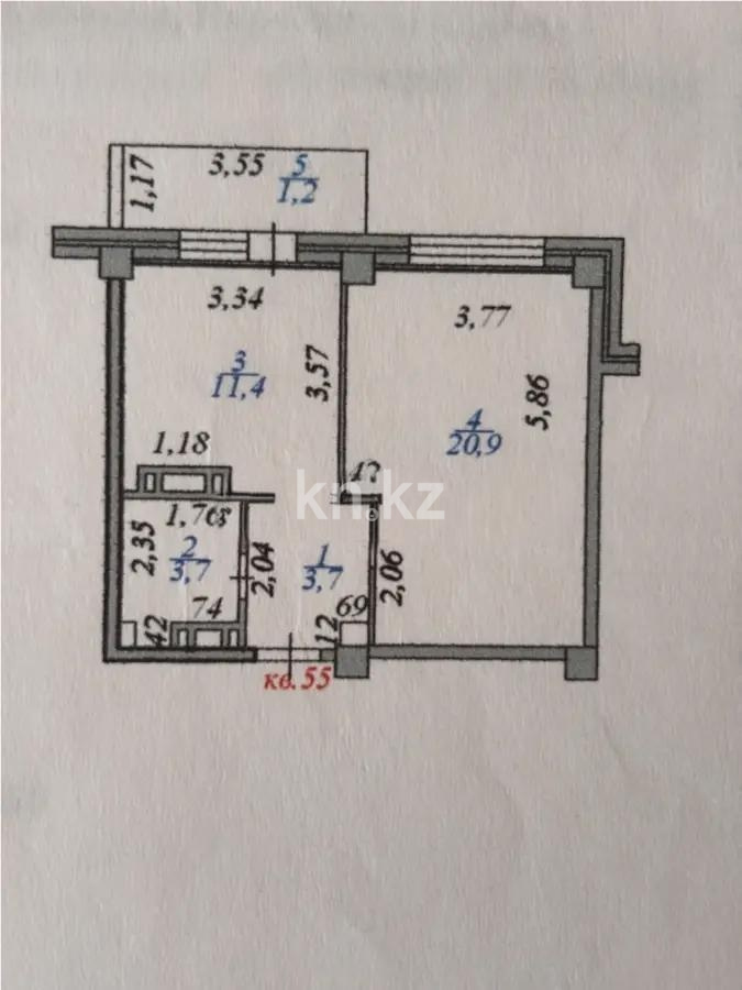 Продажа 1-комнатной квартиры, 40.9 м² в Астане - фото 3