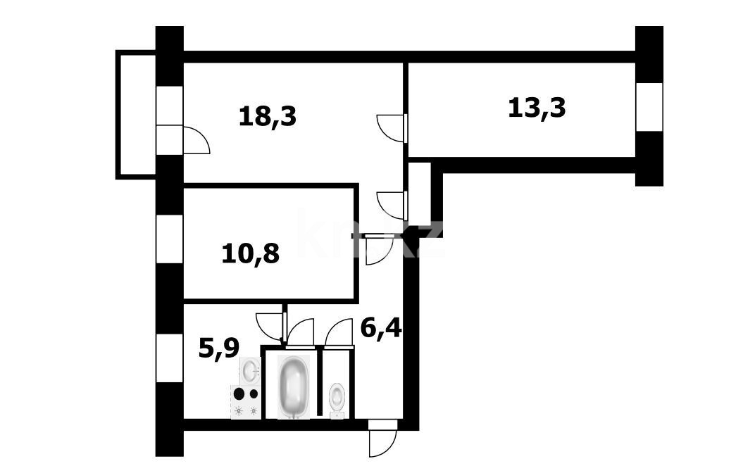 Продажа 3-комнатной квартиры, 59.5 м² в Усть-Каменогорске - фото 16