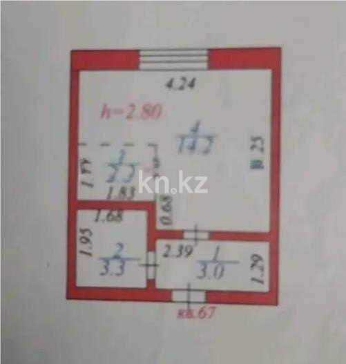 Продажа 1-комнатной квартиры, 23.5 м² в Астане - фото 5