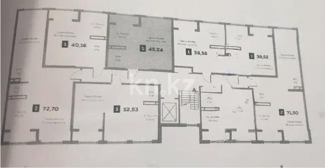 Продажа 1-комнатной квартиры, 45.24 м², ул. Бурундайская, дом  91а в Алматы