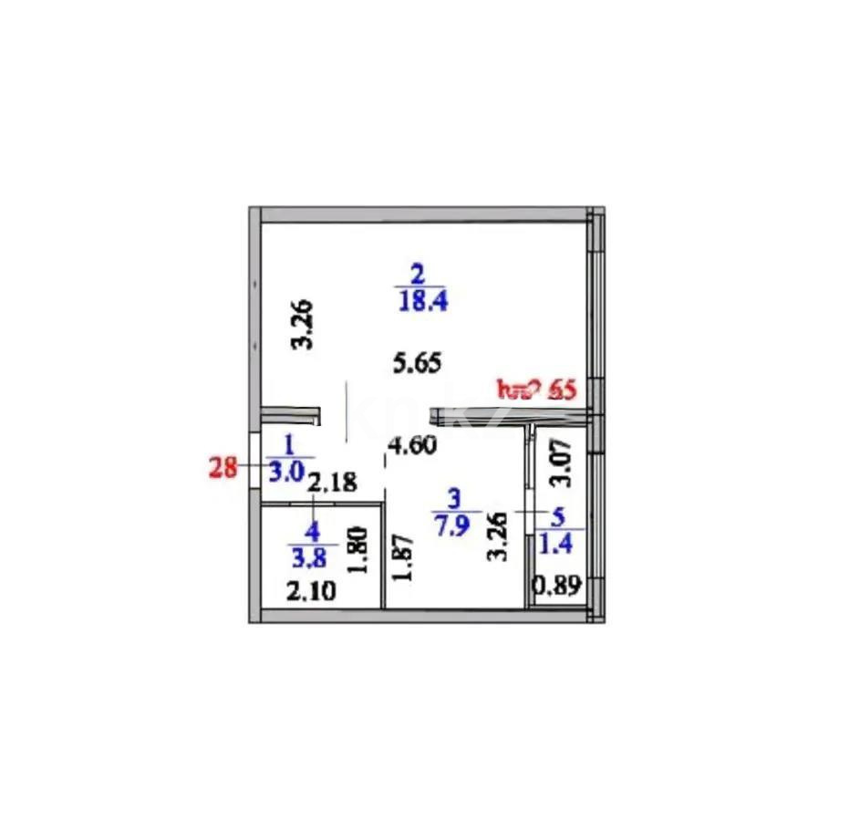 Продажа 1-комнатной квартиры, 34.5 м² в Астане - фото 3