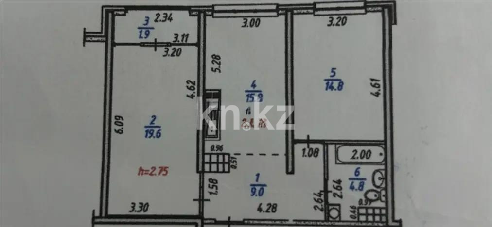 Продажа 2-комнатной квартиры, 67 м², Кульджинский тракт, дом  16/1 в Алматы - фото 5