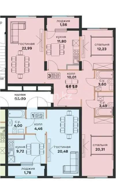 Продажа 3-комнатной квартиры, 88 м², ул. Байтурсынова, дом  47 стр в Астане - фото 5
