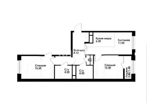 Продажа 3-комнатной квартиры, 67 м² в Алматы - фото 5