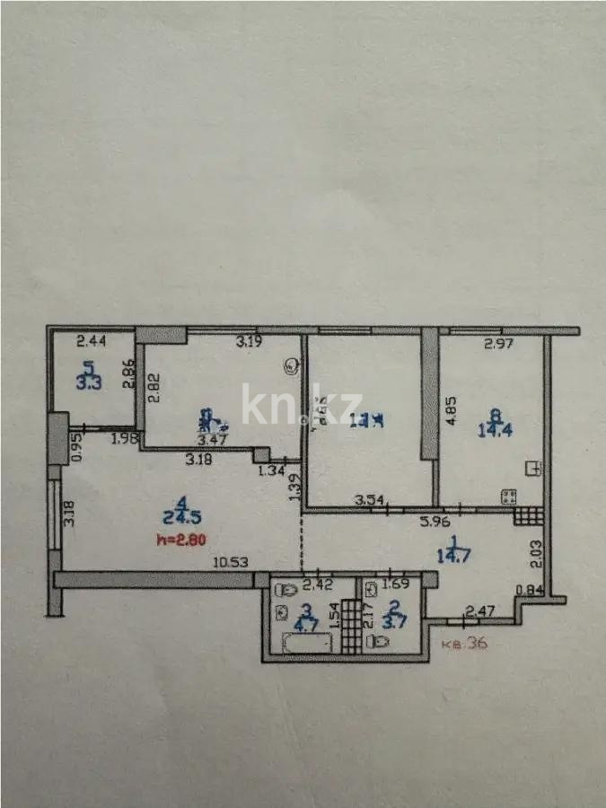 Продажа 3-комнатной квартиры, 95 м² в Алматы - фото 3