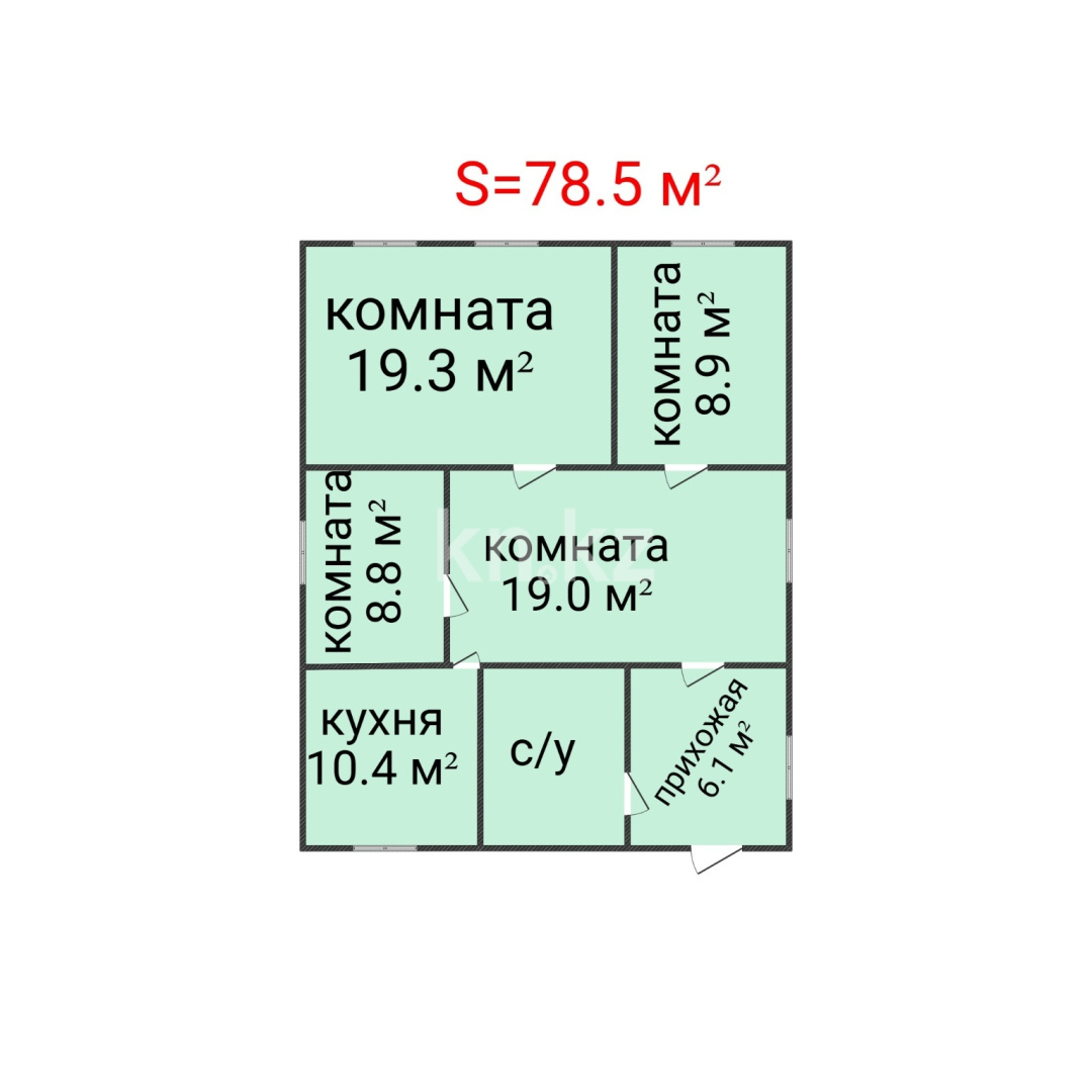 Продажа 4-комнатного дома, 79 м² в Костанае - фото 6
