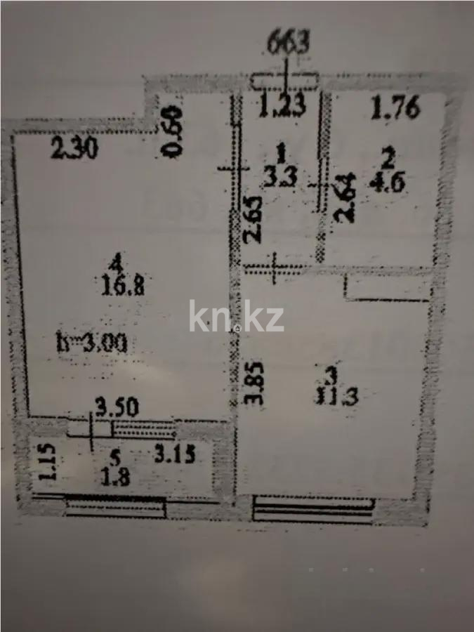 Продажа 1-комнатной квартиры, 37.8 м², ул. Е-36, дом  5 в Астане - фото 3