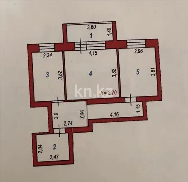 Продажа 2-комнатной квартиры, 54 м² в Астане - фото 6