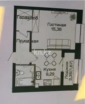 Продажа 1-комнатной квартиры, 37 м² в Астане - фото 4