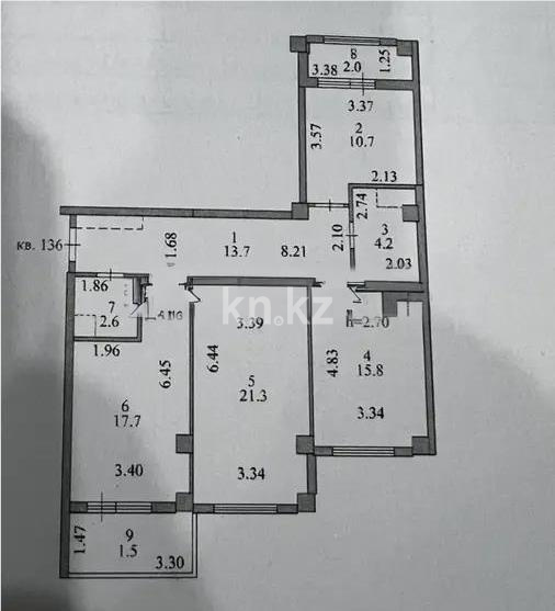 Продажа 3-комнатной квартиры, 90 м², ул. Жургенова, дом  19 в Астане - фото 3