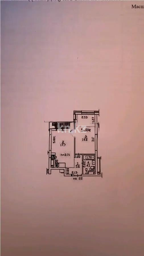Продажа 2-комнатной квартиры, 42 м² в Алматы