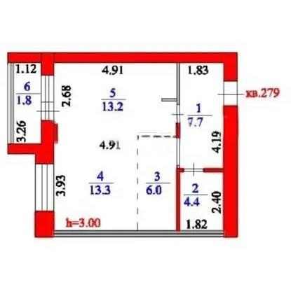 Продажа 2-комнатной квартиры, 48.2 м² в Астане - фото 6