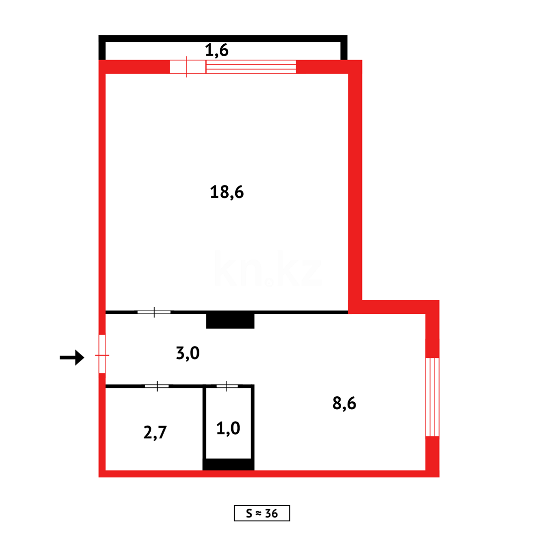 Продажа 1-комнатной квартиры, 36 м², мкр-н Степной-3 в Караганде - фото 5