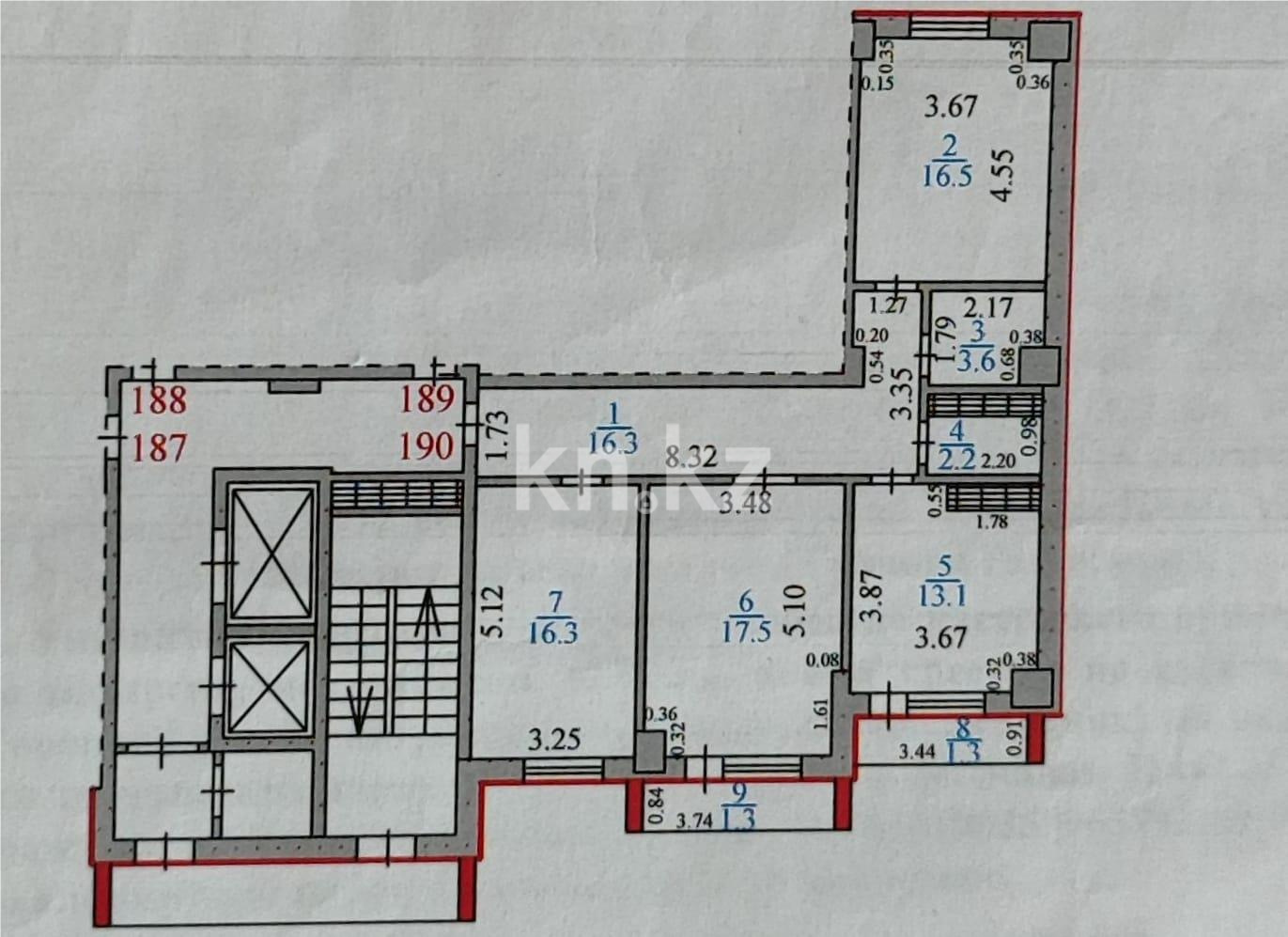 Продажа 3-комнатной квартиры, 90 м², пр. Шахтеров в Караганде - фото 11