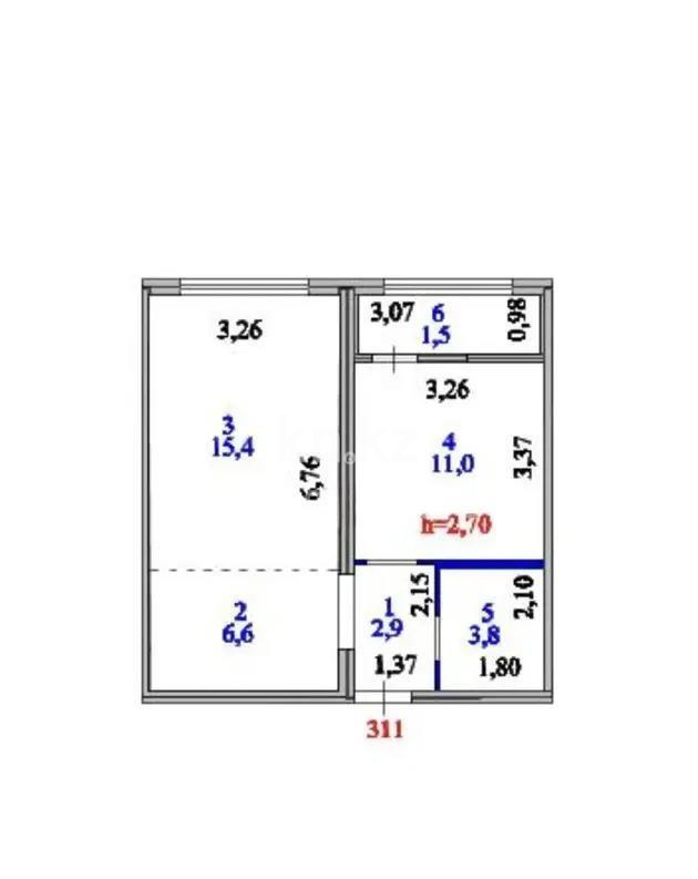 Продажа 2-комнатной квартиры, 41 м² в Астане - фото 5
