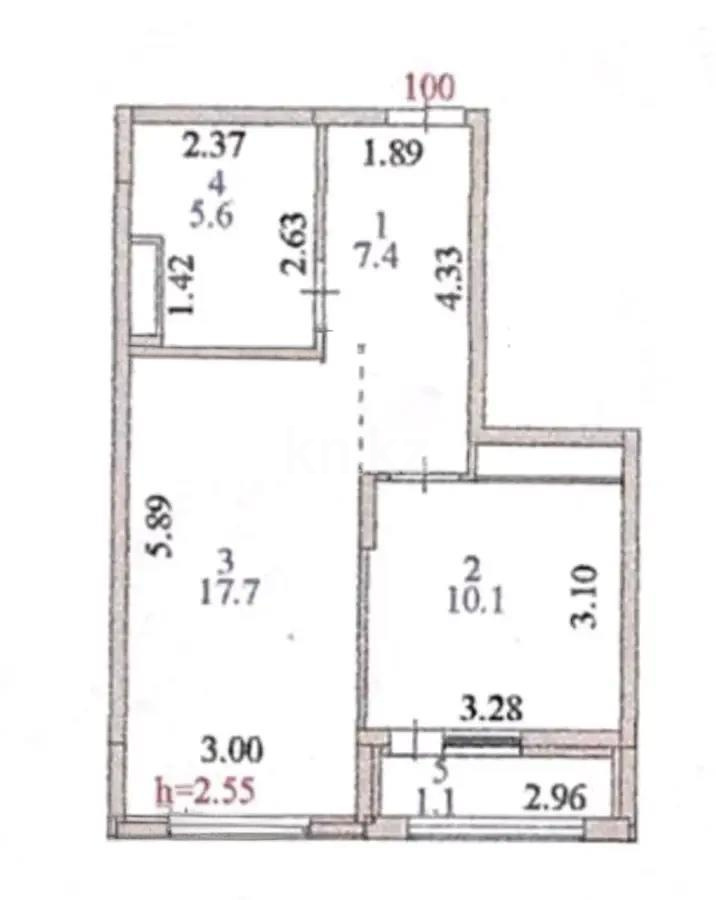 Продажа 1-комнатной квартиры, 41 м², ул. А-130, дом  5 в Астане - фото 5