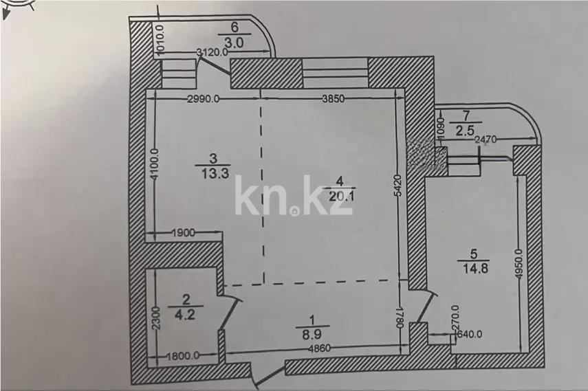 Продажа 2-комнатной квартиры, 66.8 м², ул. Габдуллина, дом  19 в Астане - фото 4