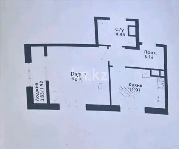Продажа 1-комнатной квартиры, 41.59 м² в Алматы