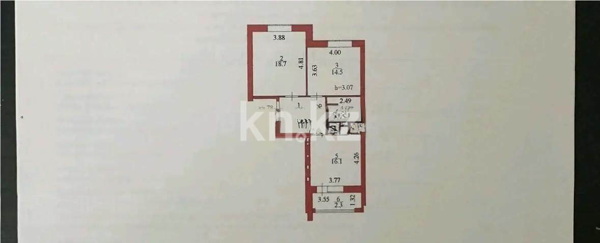 Продажа 2-комнатной квартиры, 63.7 м², пр. Аль-Фараби, дом  33 в Астане - фото 6