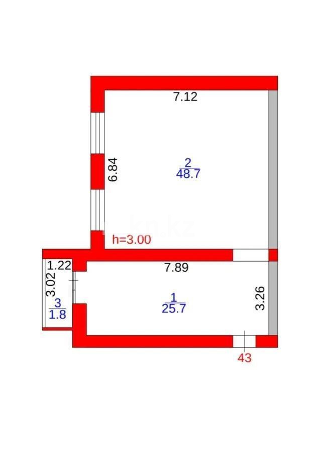 Продажа 4-комнатной квартиры, 76 м², 137 учетный квартал, дом  787 в Караганде