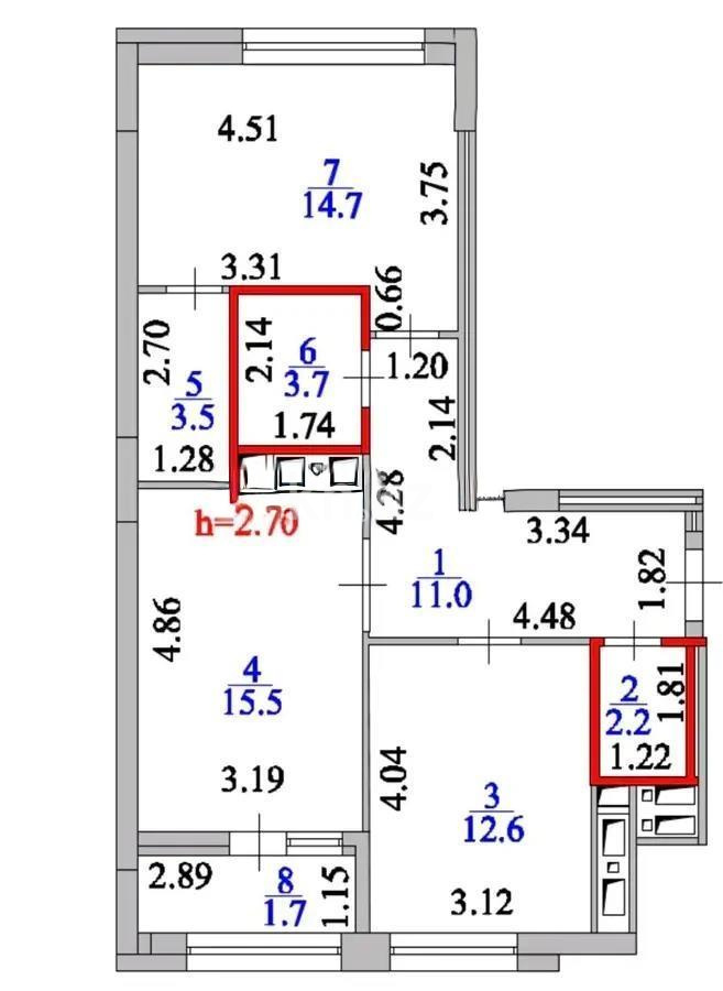 Продажа 2-комнатной квартиры, 65 м² в Астане - фото 2