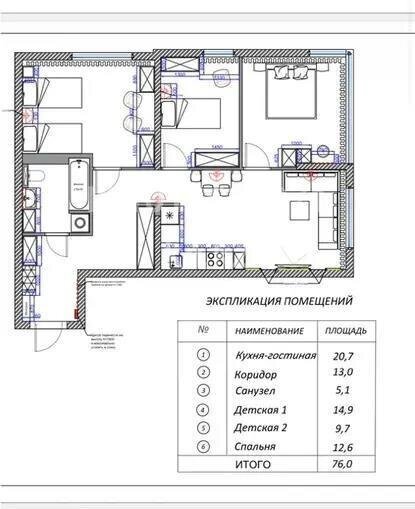 Продажа 4-комнатной квартиры, 73 м² в Алматы - фото 3