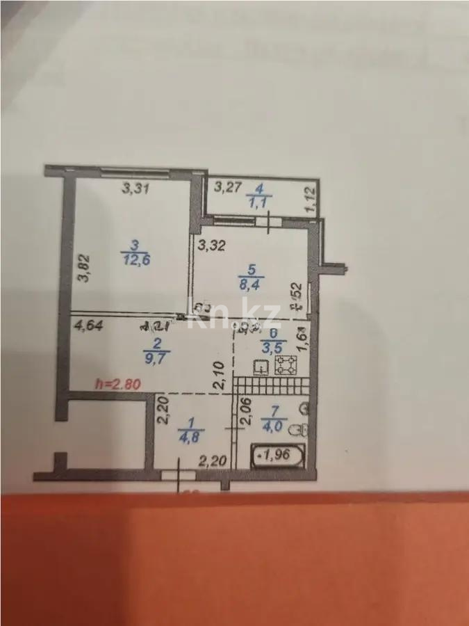 Продажа 2-комнатной квартиры, 44.1 м², ул. Толе би, дом  285/8 в Алматы - фото 5