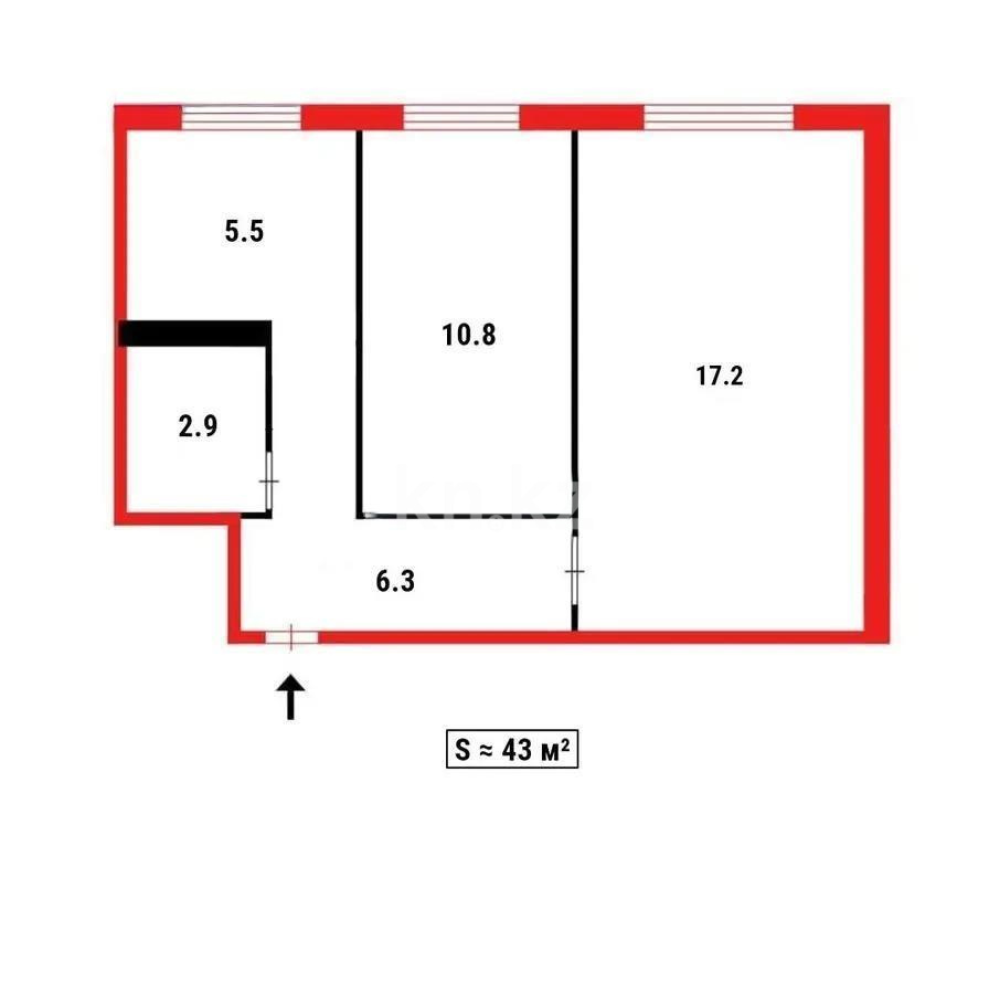 Продажа 2-комнатной квартиры, 43 м², пр. Республики, дом  69/2 в Темиртау - фото 6