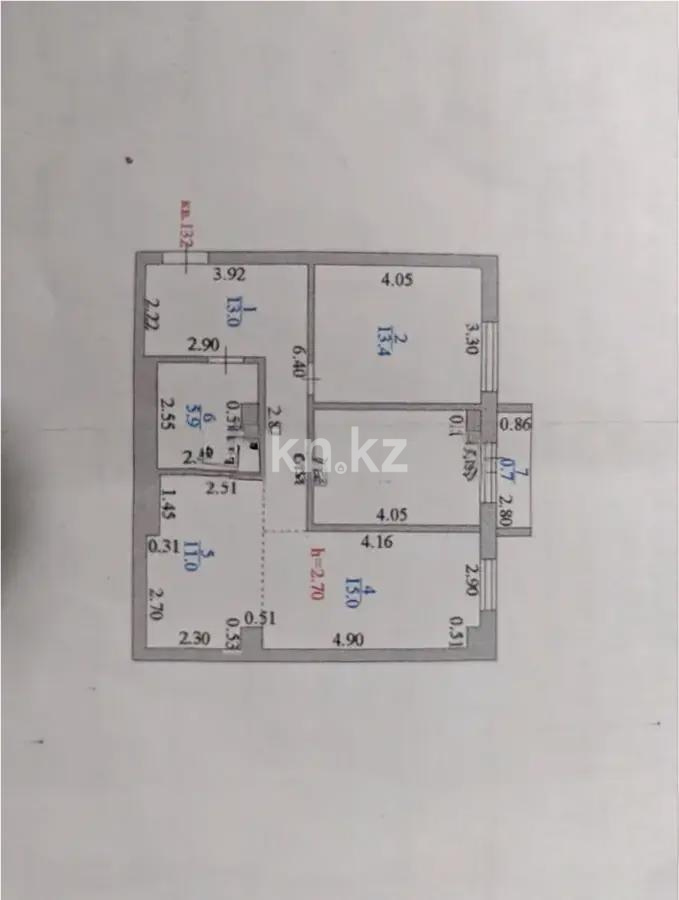 Продажа 3-комнатной квартиры, 70 м², ул. Акан Серы, дом  16 в Астане - фото 7