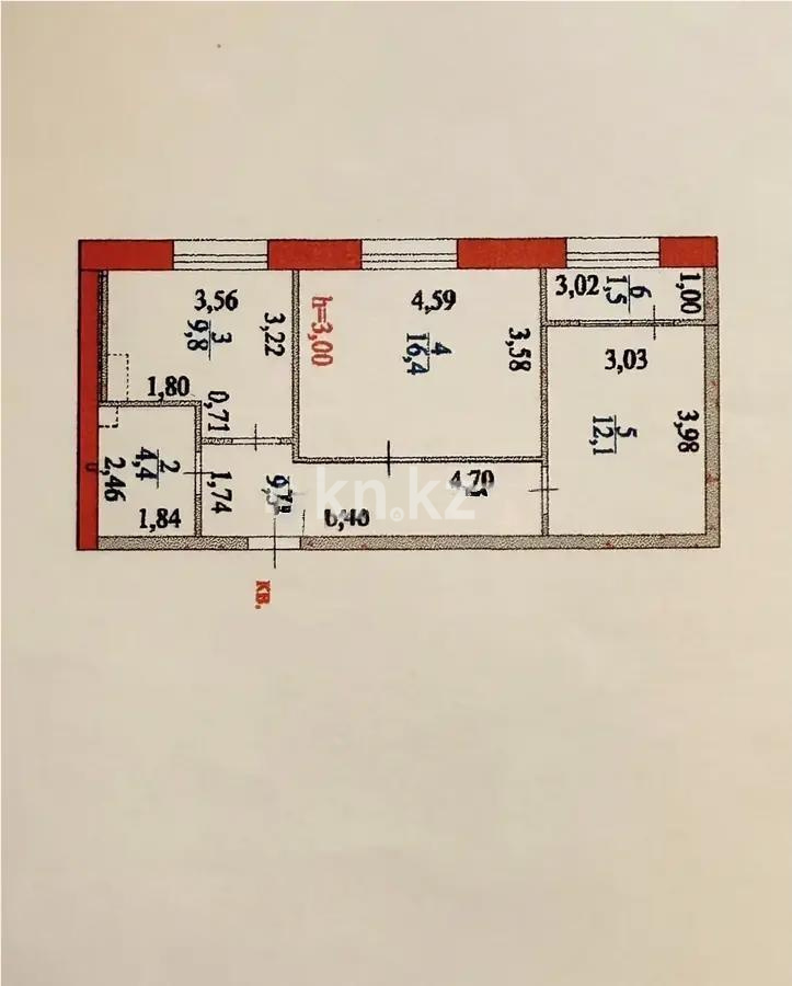 Продажа 2-комнатной квартиры, 54 м², ул. Калдаякова, дом  25 в Астане - фото 6