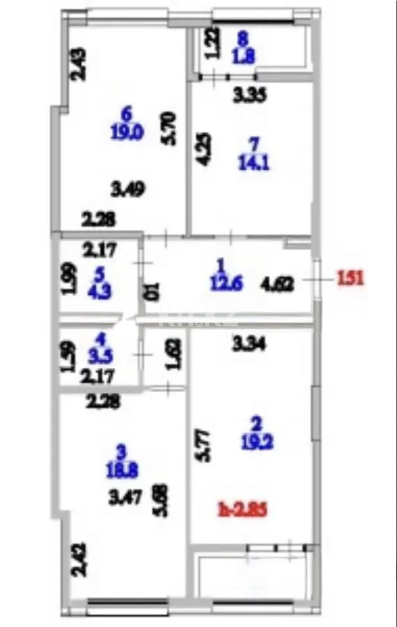 Продажа 3-комнатной квартиры, 95 м² в Астане - фото 4
