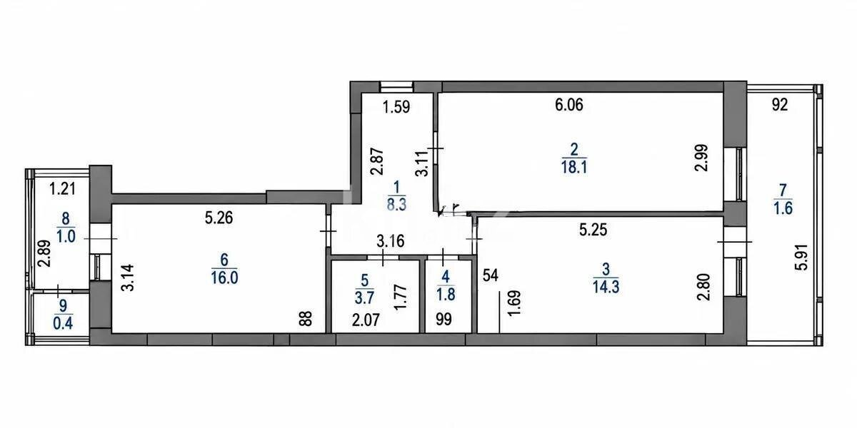Продажа 2-комнатной квартиры, 65 м² в Астане - фото 7