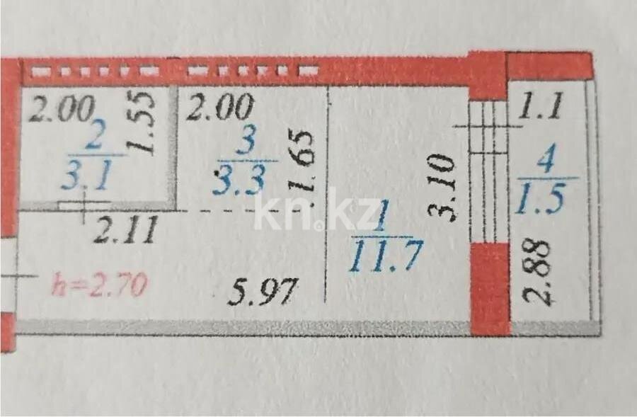 Продажа 1-комнатной квартиры, 20 м² в Астане - фото 3