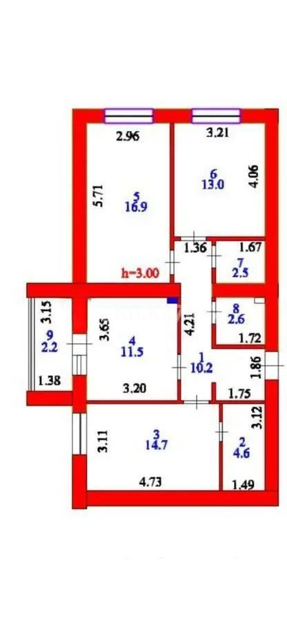 Продажа 3-комнатной квартиры, 78.2 м² в Астане - фото 7