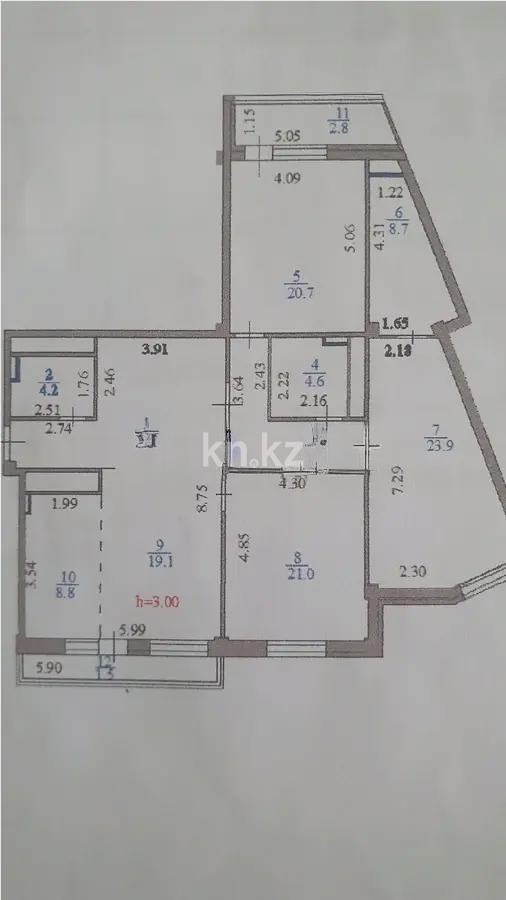Продажа 4-комнатной квартиры, 143 м², ул. Калдаякова, дом  11 в Астане - фото 9