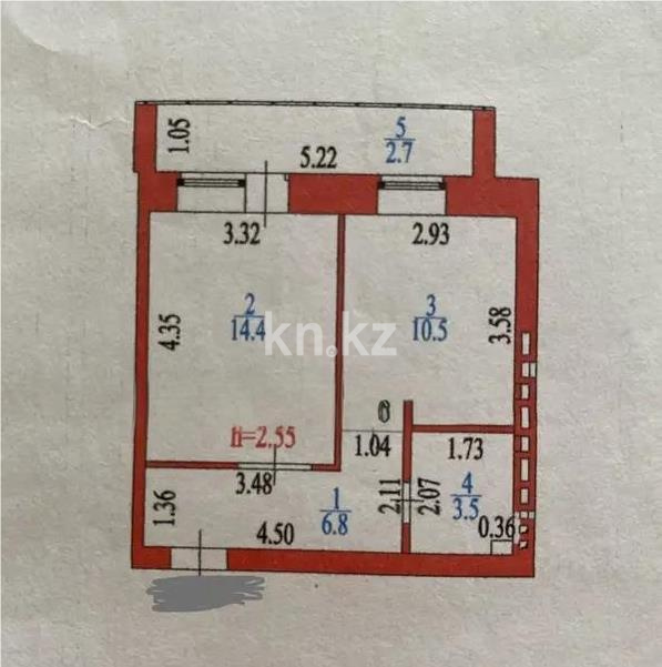 Продажа 1-комнатной квартиры, 37.9 м² в Астане - фото 5