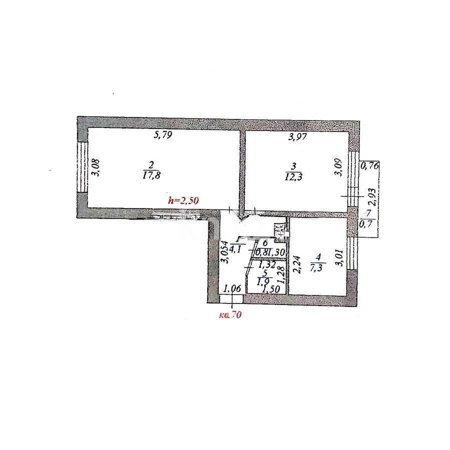 Продажа 2-комнатной квартиры, 44 м² в Астане - фото 2