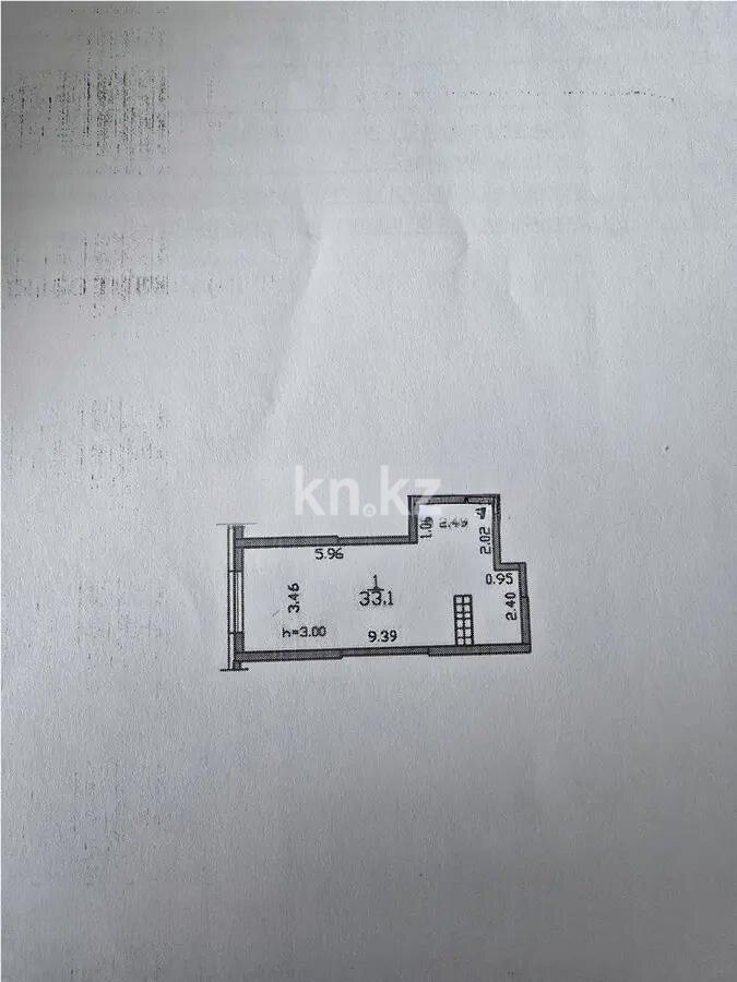 Продажа 1-комнатной квартиры, 33.1 м² в Алматы