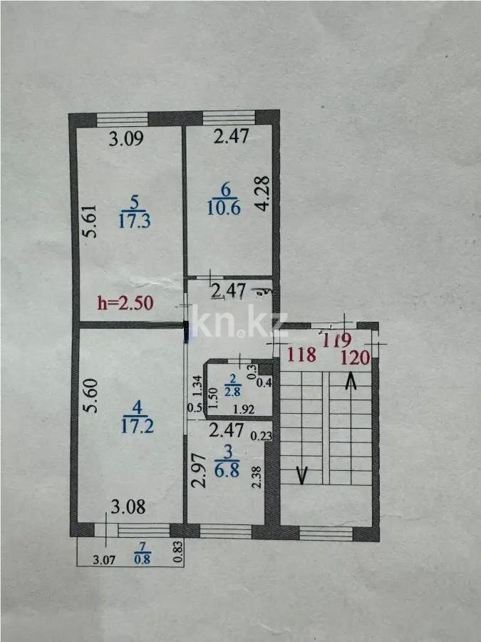 Продажа 3-комнатной квартиры, 62 м² в Караганде - фото 5
