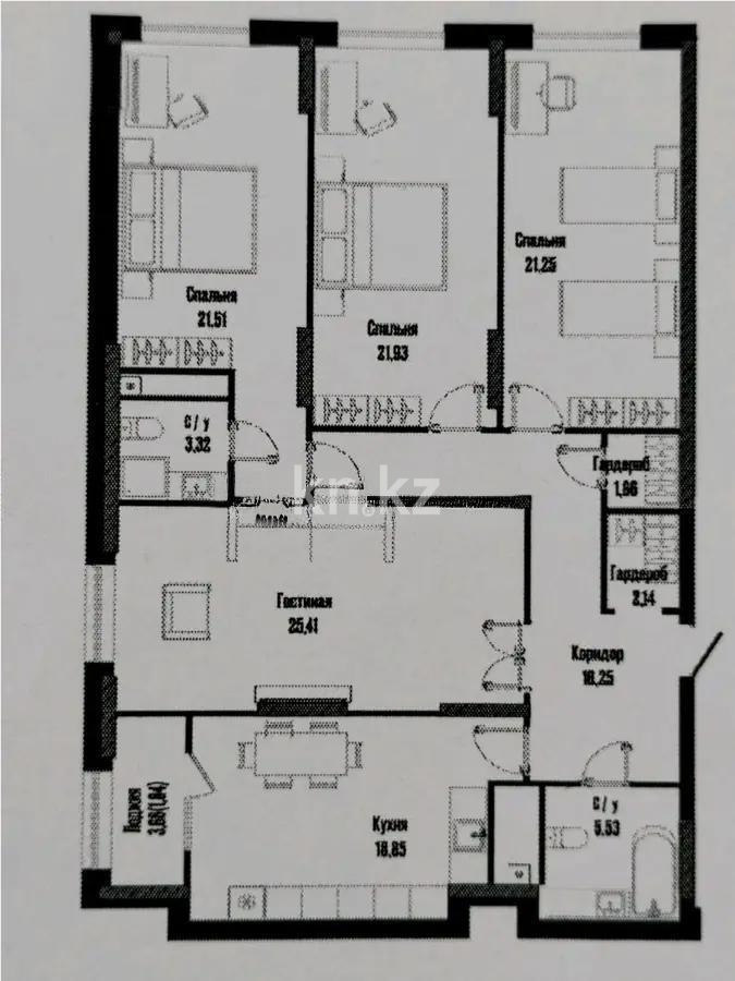 Продажа 4-комнатной квартиры, 140 м² в Астане - фото 2