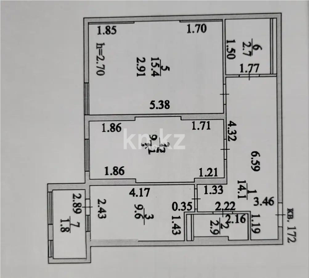 Продажа 2-комнатной квартиры, 61 м² в Астане - фото 6